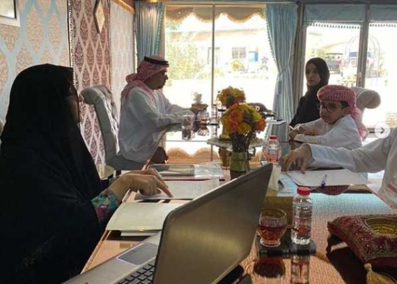 A meeting of the Board of Directors of the Humaid Charitable Foundation for Retinopathy was held on Saturday 7/3/2020 